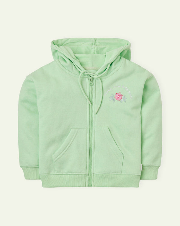 Drop Shoulder Embroidered Hoodie