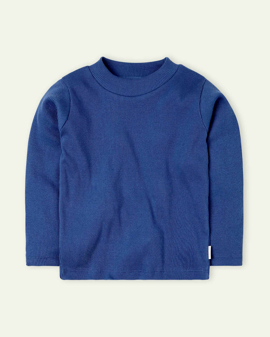 Moonlight Blue Mock Neck