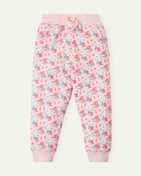 Pink Floral Sweatpants