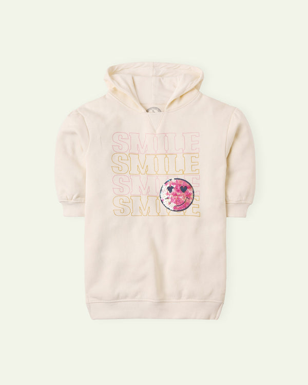 Smile Hoodie Sweat Dress