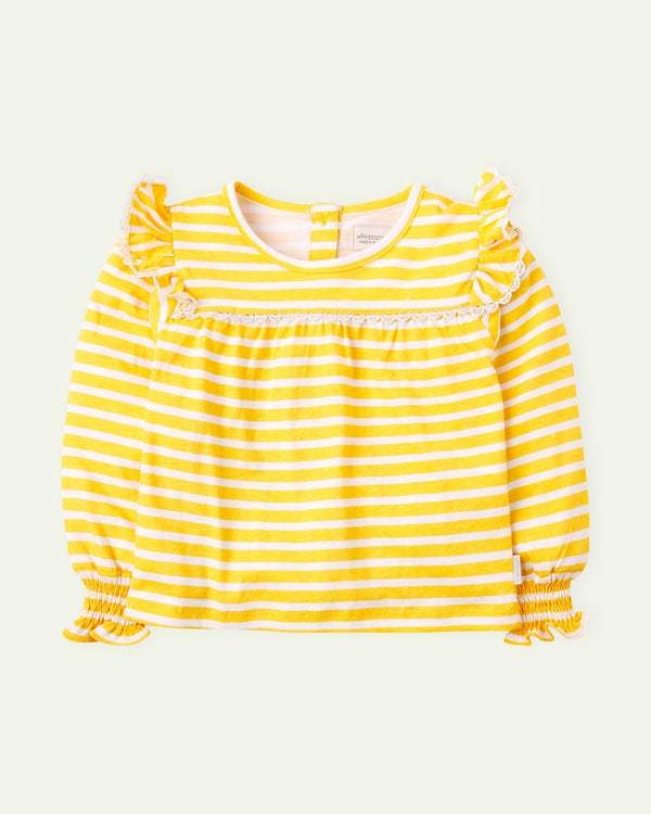 Yellow Striped Top