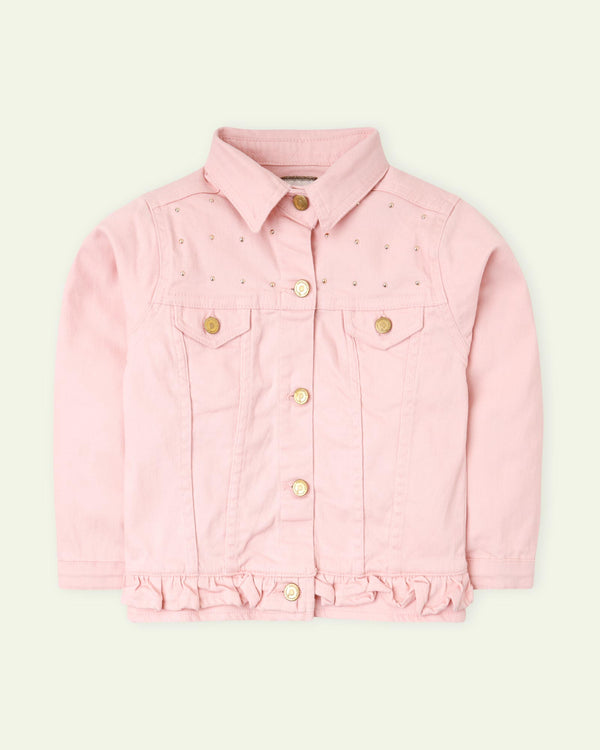 Light Pink Studded Shacket