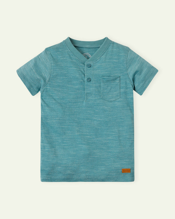 Green Basic Henley
