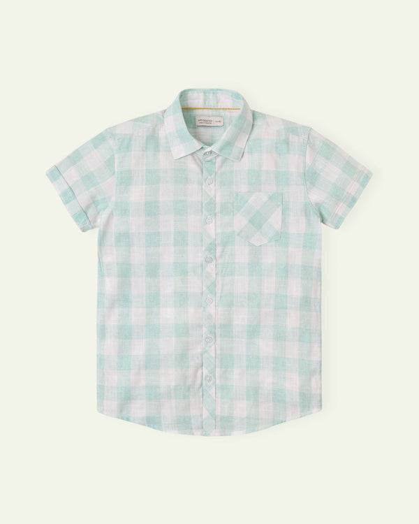Aqua Check Shirt
