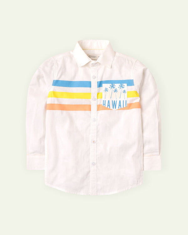 White Tropical Shirt