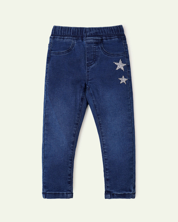 Silver Star Mid Rise Jeggings