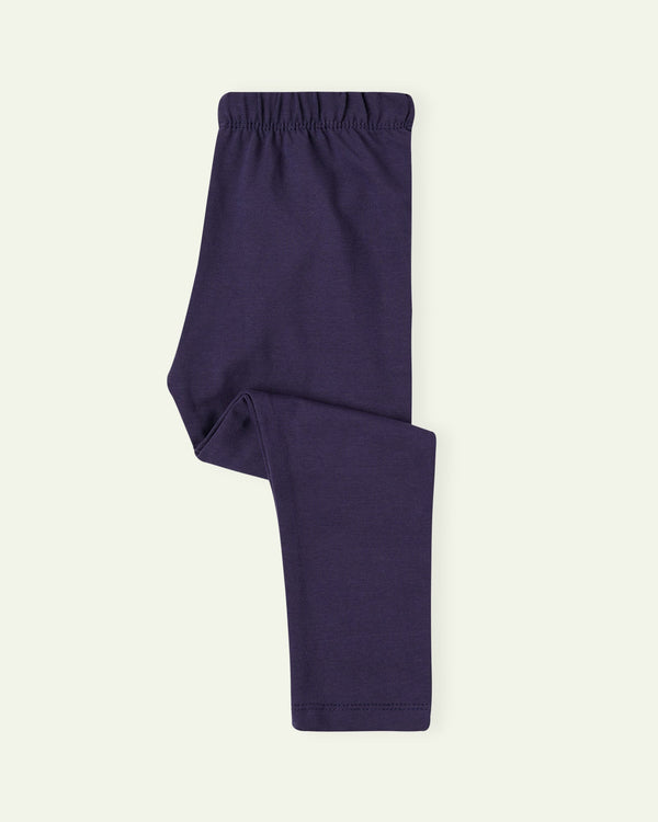 Navy Blue Solid Tights