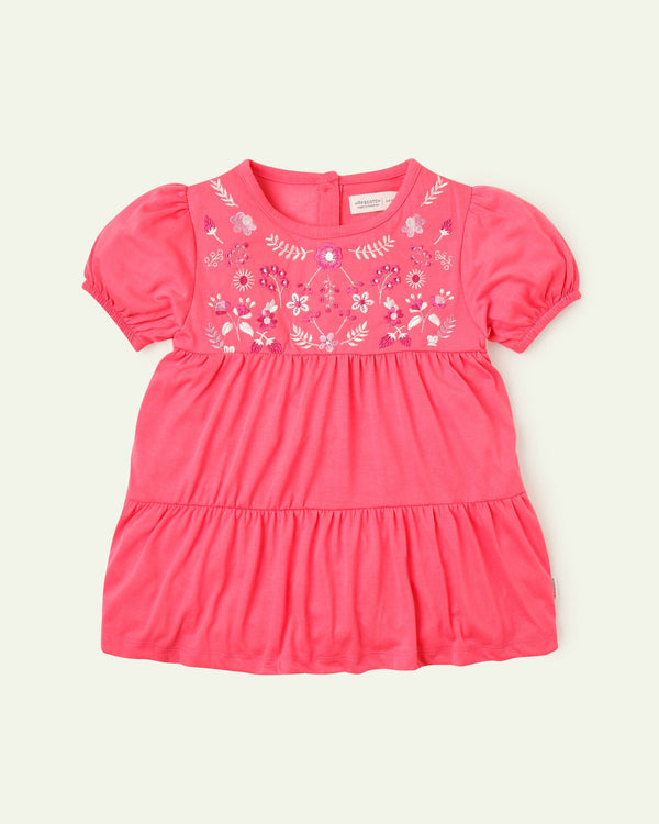 Embroidered Tier Top