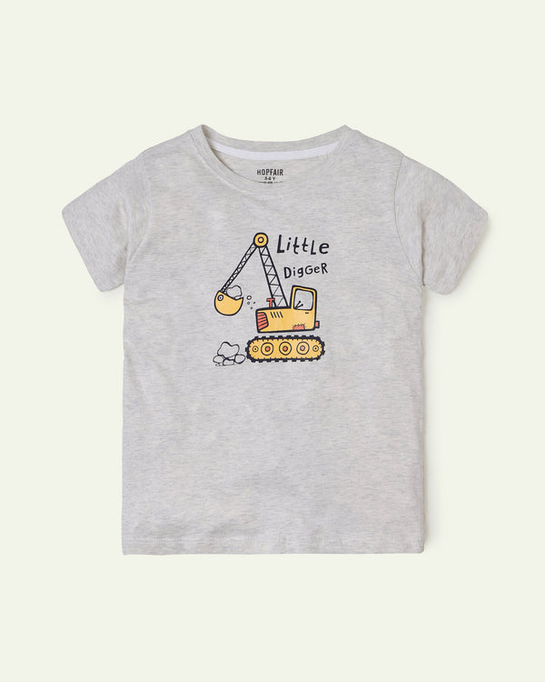 Beige Little Digger T-Shirt