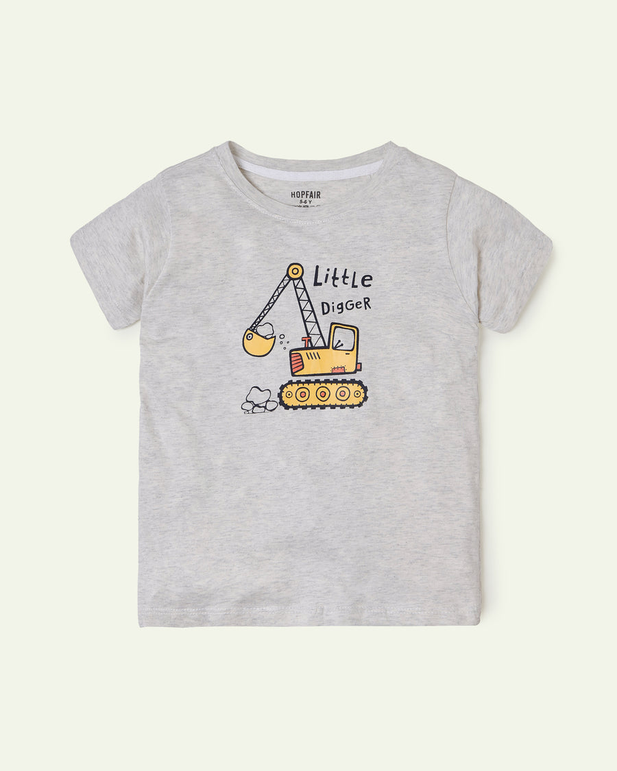 Beige Little Digger T-Shirt