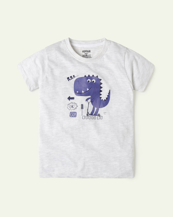 Grey Dino T-shirt