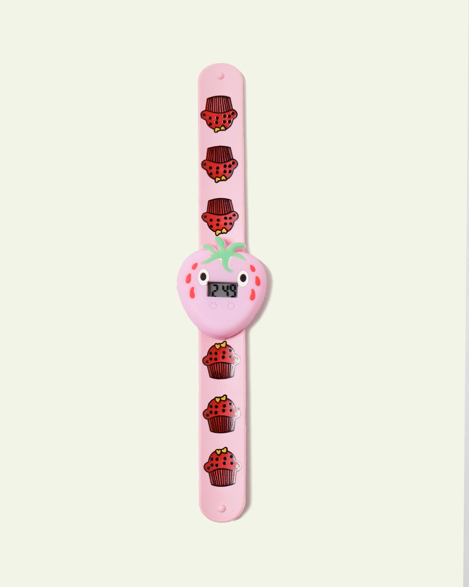 Snap On Strawberry Digital Watch – Hopfair.pk