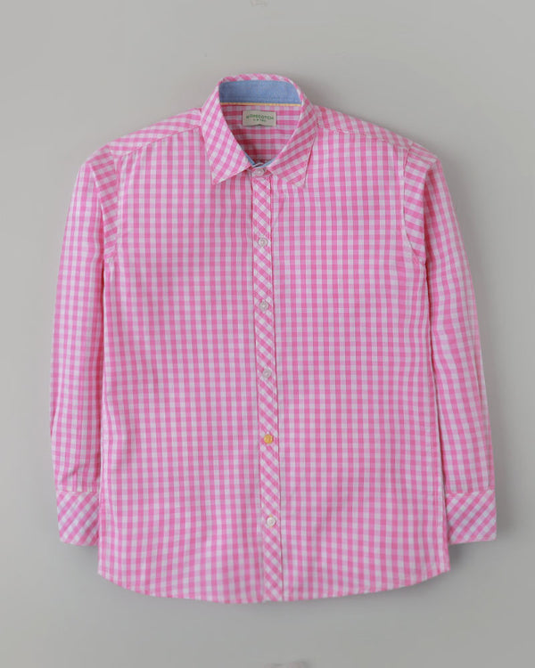 Pink Checkered Shirt