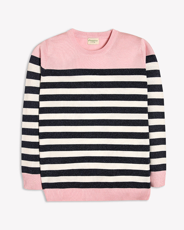 Glittery Stripes Sweater
