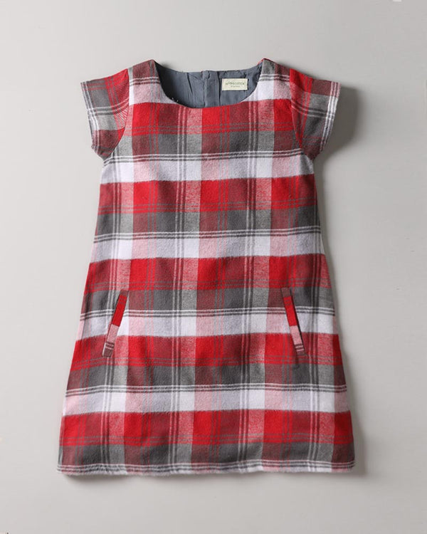 Checkered Wool Dress
