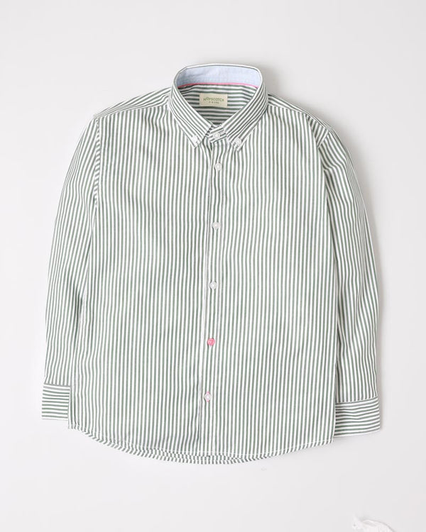 Green Striped Shirt