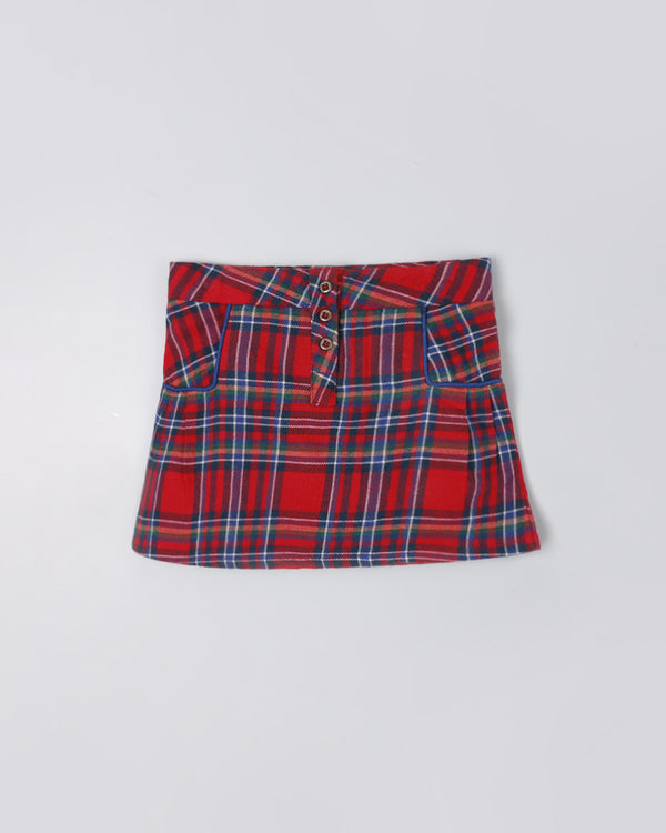 Red Plaid Skirt