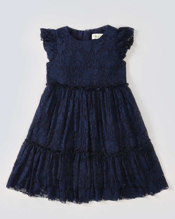 Frilled Net Dress